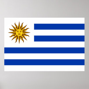 Póster Bandera del Uruguay (Uruguay)