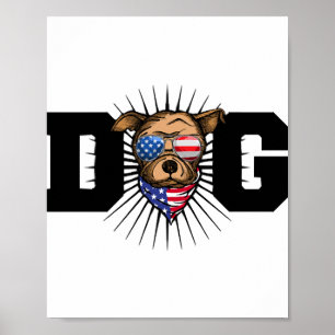 Póster Bandera del uso del perro