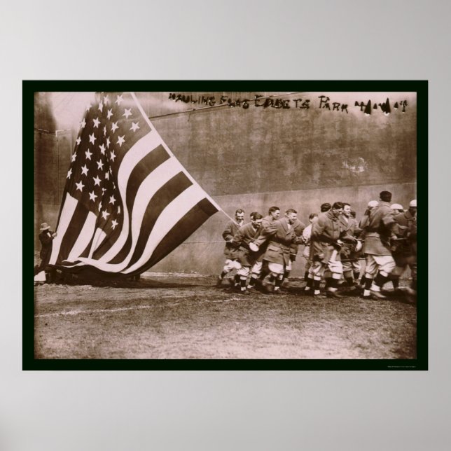 Póster Bandera Ebbets Park Béisbol 1914 (Frente)