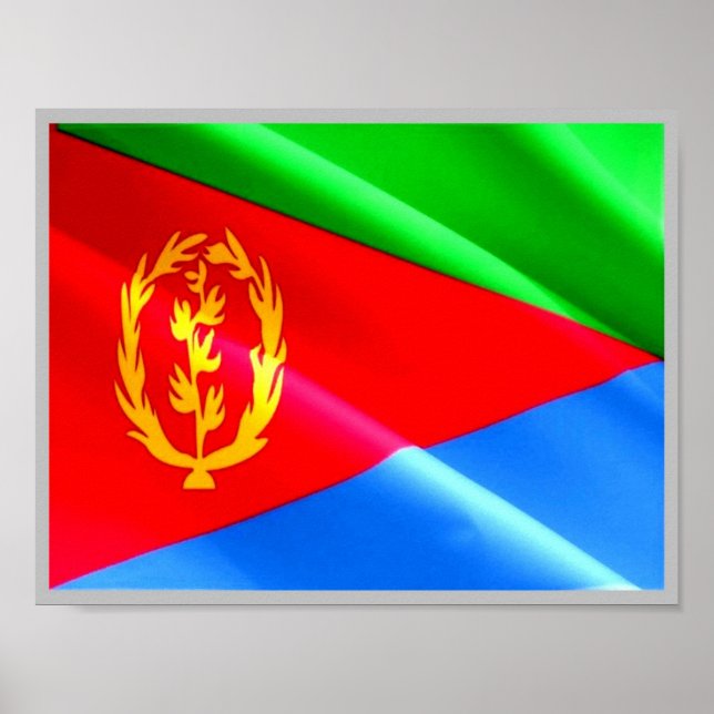 Póster Bandera eritrea - (Frente)
