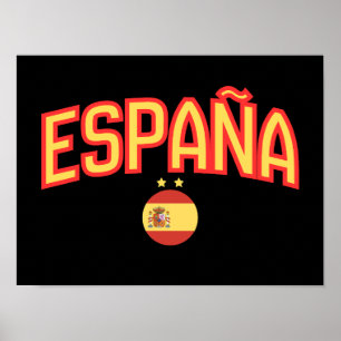 Póster Bandera española de España Souvenir