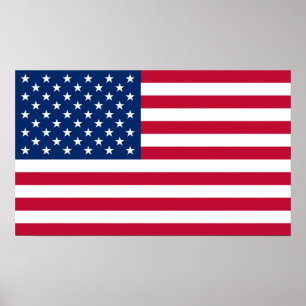 Póster Bandera Estados Unidos País de Estados Unidos