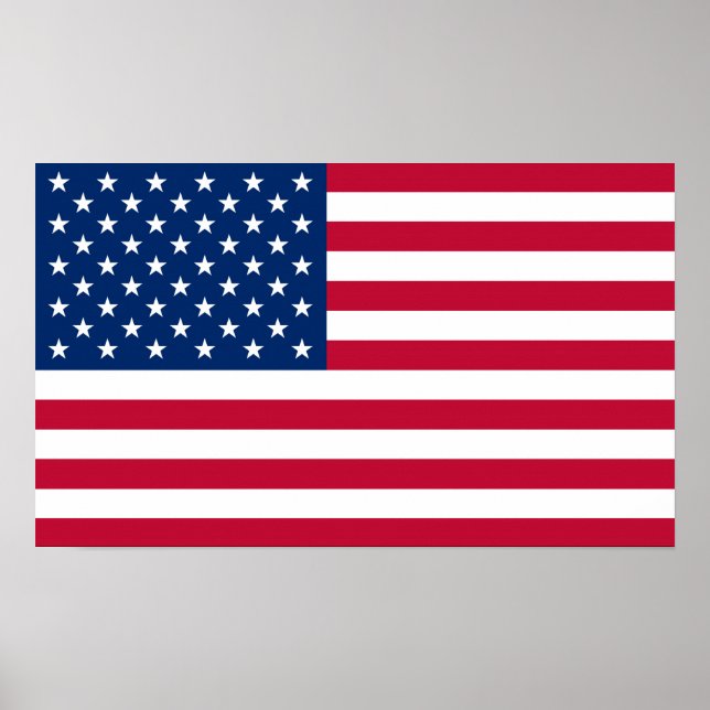 Póster Bandera Estados Unidos País de Estados Unidos (Frente)