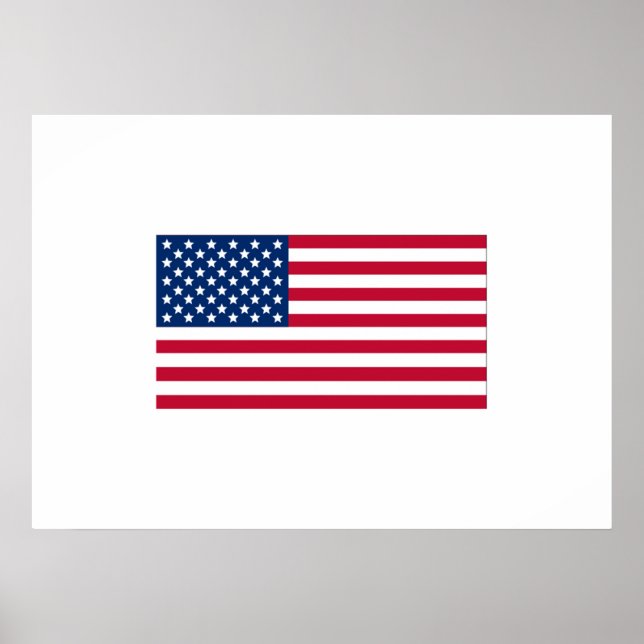 Póster Bandera estadounidense (Frente)