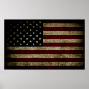Póster Bandera estadounidense