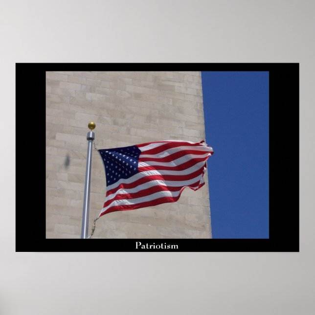 Póster Bandera estadounidense (Frente)