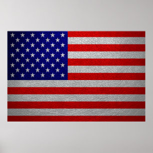 Póster Bandera estadounidense
