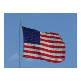 Póster Bandera estadounidense