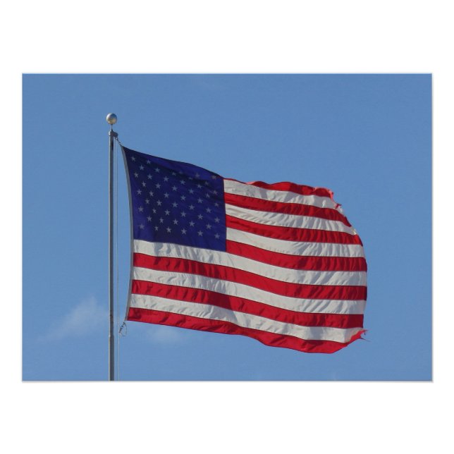 Póster Bandera estadounidense (Anverso)