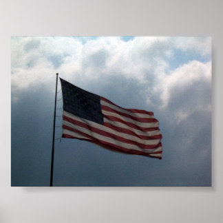 Póster Bandera estadounidense