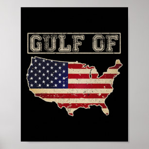Póster Bandera Estadounidense 12 De Gulf Of Usa America