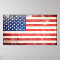Bandera estadounidense atragantada