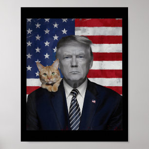 Póster Bandera Estadounidense De La Política Funeraria Do