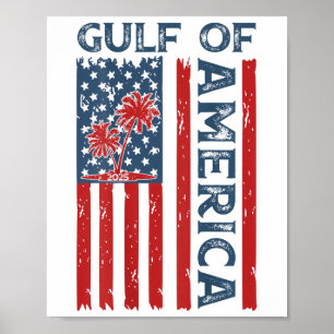 Póster Bandera Estadounidense Del Golfo De Estados Unidos