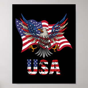 Póster Bandera Estadounidense Estados Unidos 4.