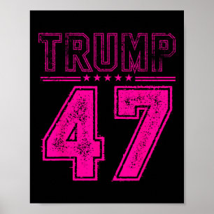 Póster Bandera Estadounidense Para Trump