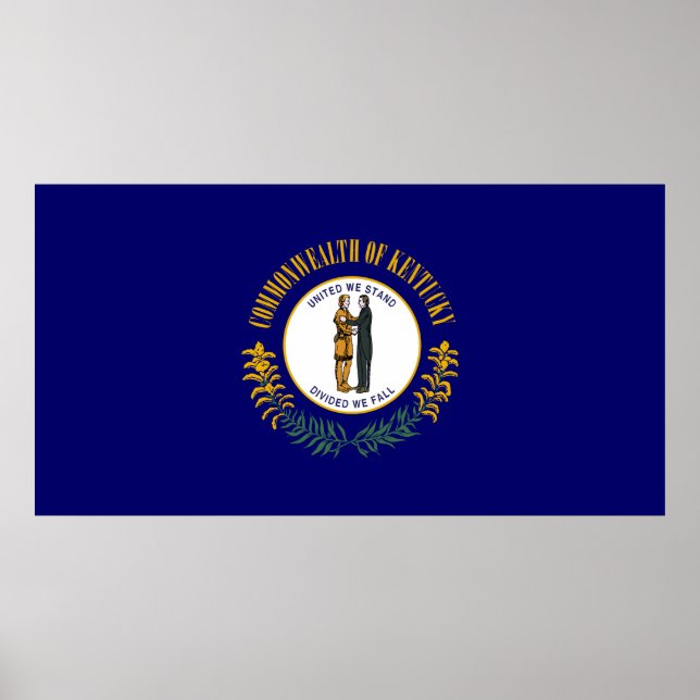 Póster Bandera estatal de Kentucky (Frente)