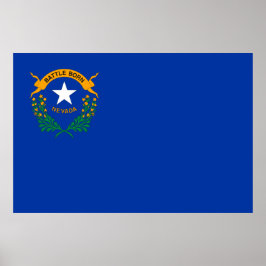 Póster Bandera estatal de Nevada Poster