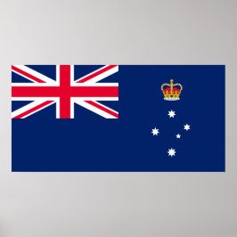 Póster Bandera estatal de Victoria (Australia)