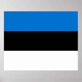 Póster Bandera estonia