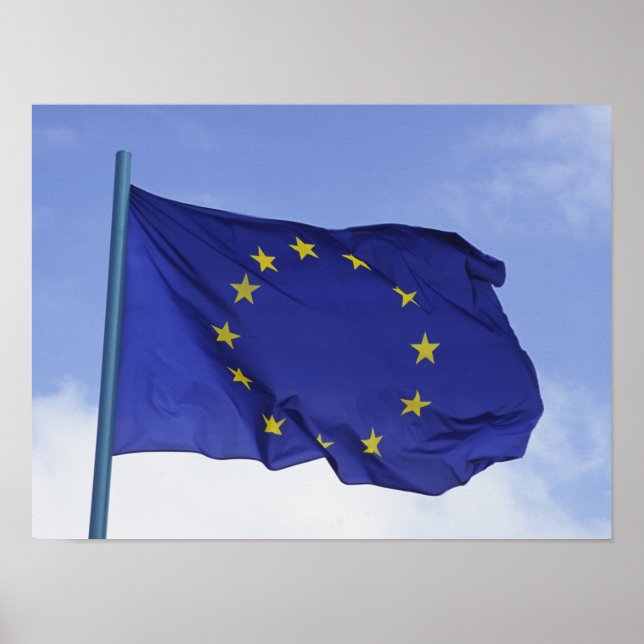 Póster Bandera europea RF) (Frente)