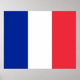 Póster Bandera francesa (Francia)