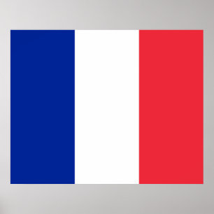 Póster Bandera francesa (Francia)