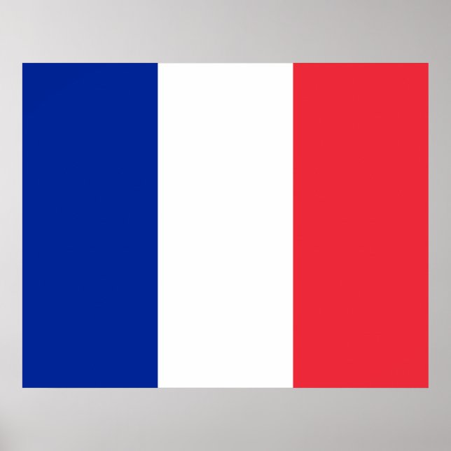 Póster Bandera francesa (Francia) (Frente)