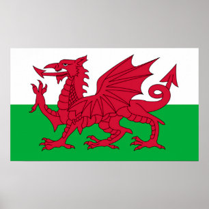 Póster Bandera galesa