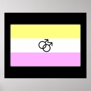 Póster Bandera gay del orgullo de Twink
