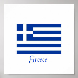 Póster Bandera griega