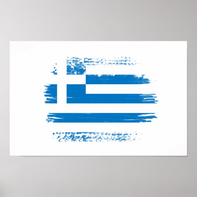 Póster Bandera griega (Frente)