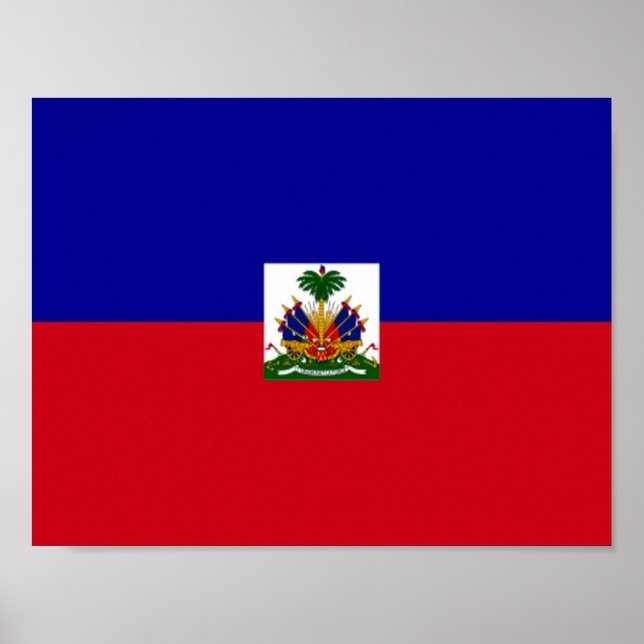 Póster Bandera haitiana - (Frente)