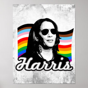 Póster Bandera Harris Inclusiva