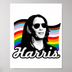 Póster Bandera Harris Inclusiva