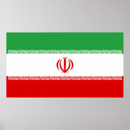 Póster Bandera iraní (Irán) (persa)