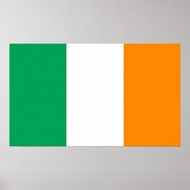Póster bandera irlandesa (Frente)
