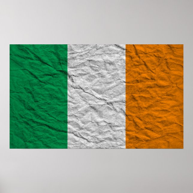 Póster bandera irlandesa (Frente)