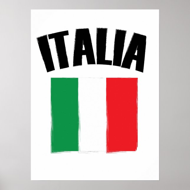 Póster Bandera Italia (Frente)