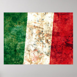 Póster Bandera italiana
