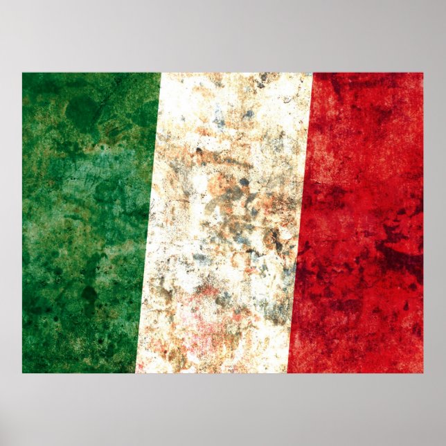 Póster Bandera italiana (Frente)