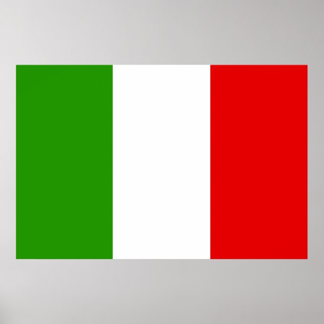 Póster Bandera italiana (Frente)