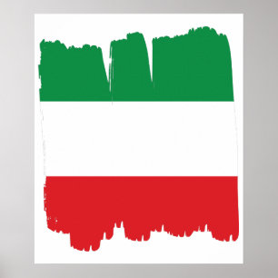 Póster Bandera italiana