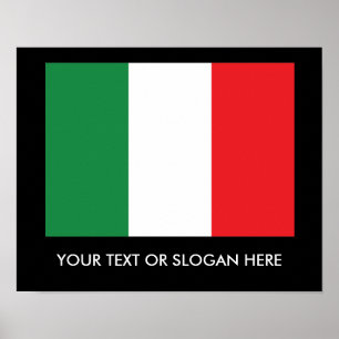 Póster Bandera italiana