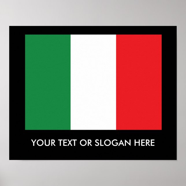 Póster Bandera italiana (Frente)