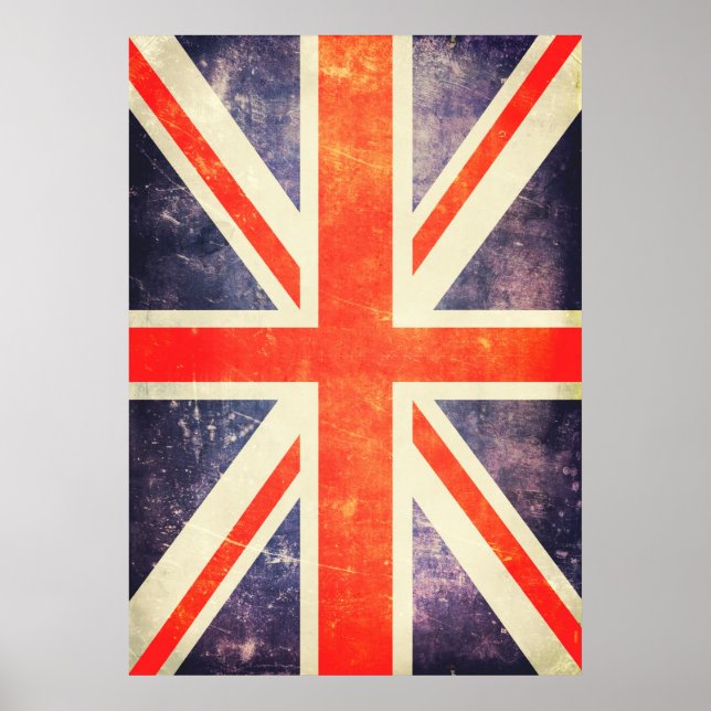 Póster Bandera Jack de unión de cosecha (Frente)