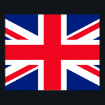 Póster Bandera Jack Union del Reino Unido<br><div class="desc">Bandera Jack Union del Reino Unido</div>