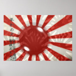 Póster Bandera Japonesa