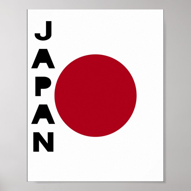 Póster Bandera japonesa (Frente)