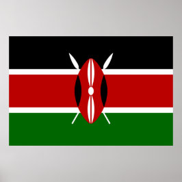 Póster Bandera keniana (Kenya)